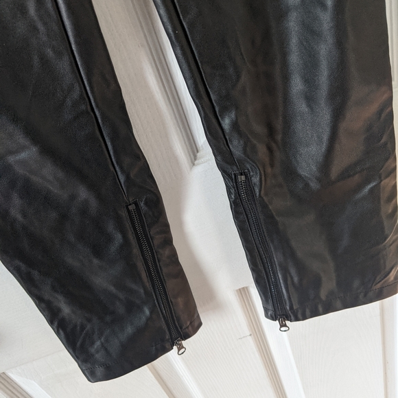 Pleather Gunmetal Punk Rock Pants - Picture 5 of 8